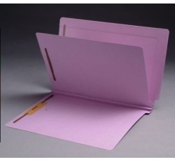 14 Pt. Color Classification Folders, Full Cut End Tab, Letter Size, 1 Divider, 2